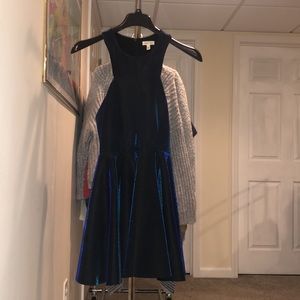Silence and noise dress in size large black with light blue and blue shift